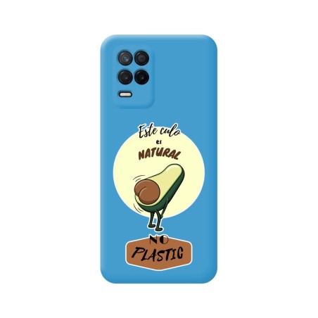 Funda Silicona Líquida Azul para Realme 8 5G / Narzo 30 5G diseño Culo Natural Dibujos