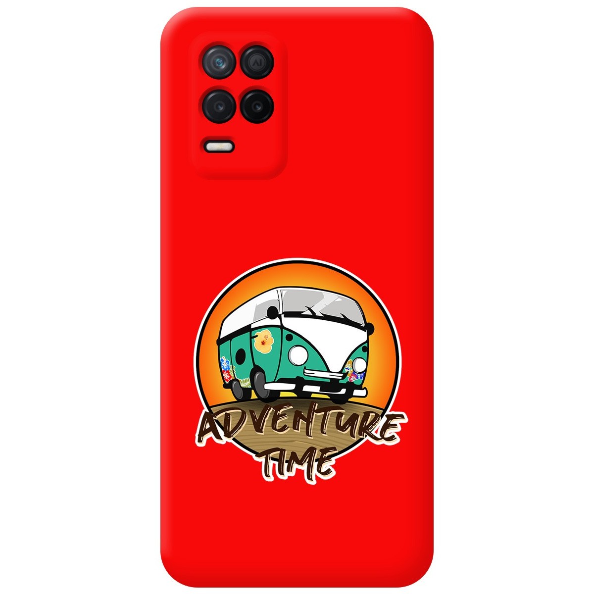Funda Silicona Líquida Roja para Realme 8 4G / 8 Pro diseño Adventure Time Dibujos