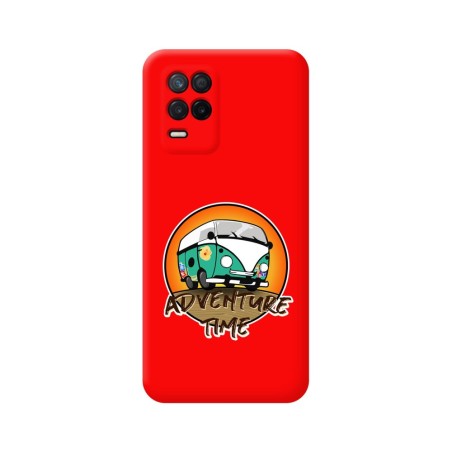 Funda Silicona Líquida Roja para Realme 8 4G / 8 Pro diseño Adventure Time Dibujos