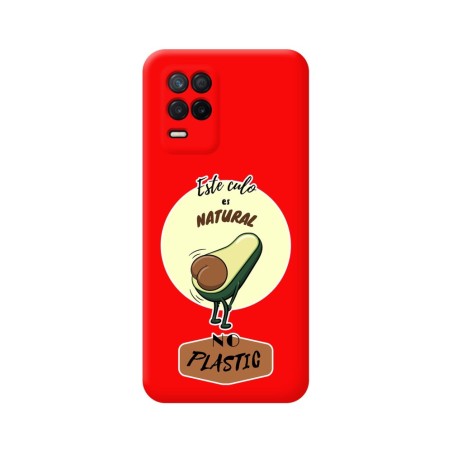 Funda Silicona Líquida Roja para Realme 8 4G / 8 Pro diseño Culo Natural Dibujos