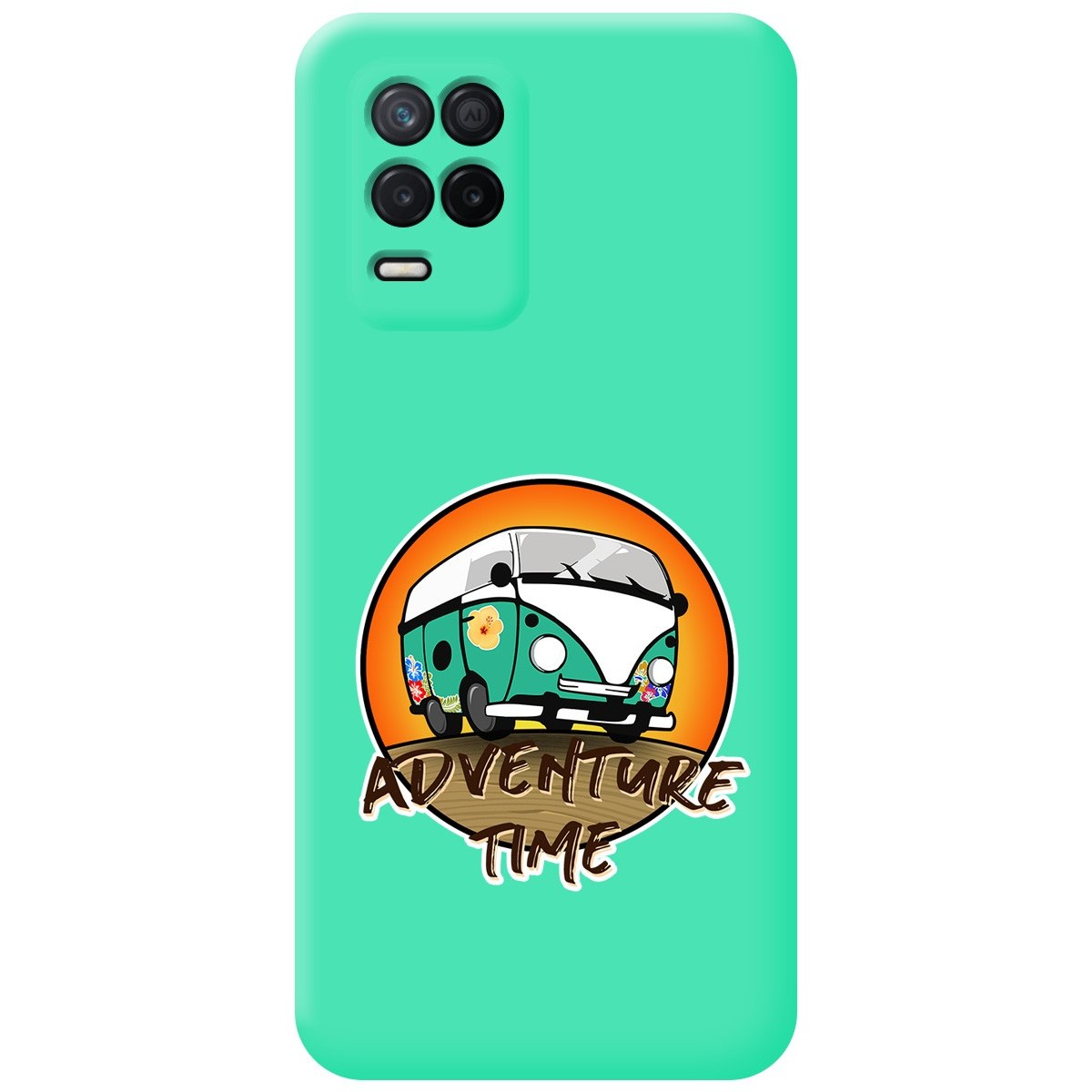 Funda Silicona Líquida Verde para Realme 8 5G / Narzo 30 5G diseño Adventure Time Dibujos