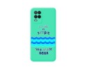 Funda Silicona Líquida Verde para Realme 8 5G / Narzo 30 5G diseño Agua Dibujos