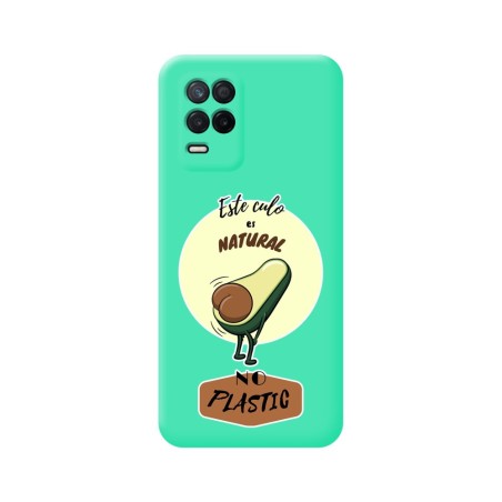 Funda Silicona Líquida Verde para Realme 8 5G / Narzo 30 5G diseño Culo Natural Dibujos