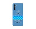 Funda Silicona Líquida Azul para Samsung Galaxy S21 FE 5G diseño Agua Dibujos