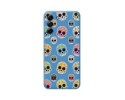 Funda Silicona Líquida Azul para Samsung Galaxy S21 FE 5G diseño Catrina Dibujos
