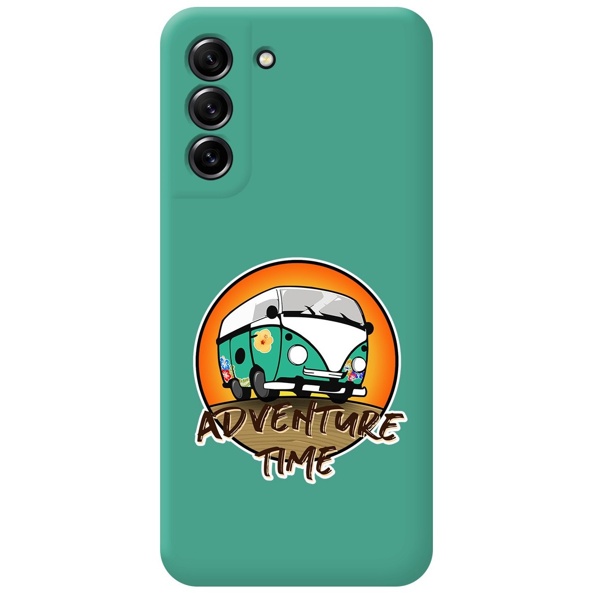Funda Silicona Líquida Verde para Samsung Galaxy S21 FE 5G diseño Adventure Time Dibujos