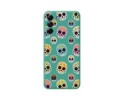 Funda Silicona Líquida Verde para Samsung Galaxy S21 FE 5G diseño Catrina Dibujos