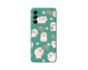 Funda Silicona Líquida Verde para Samsung Galaxy S21 FE 5G diseño Cerdos Dibujos