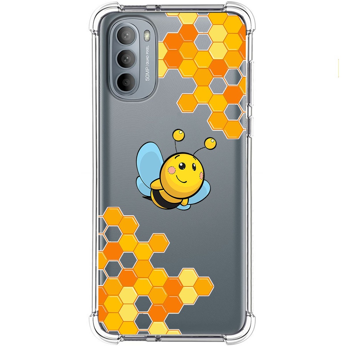 Funda Silicona Antigolpes para Motorola Moto G31 diseño Abeja Dibujos