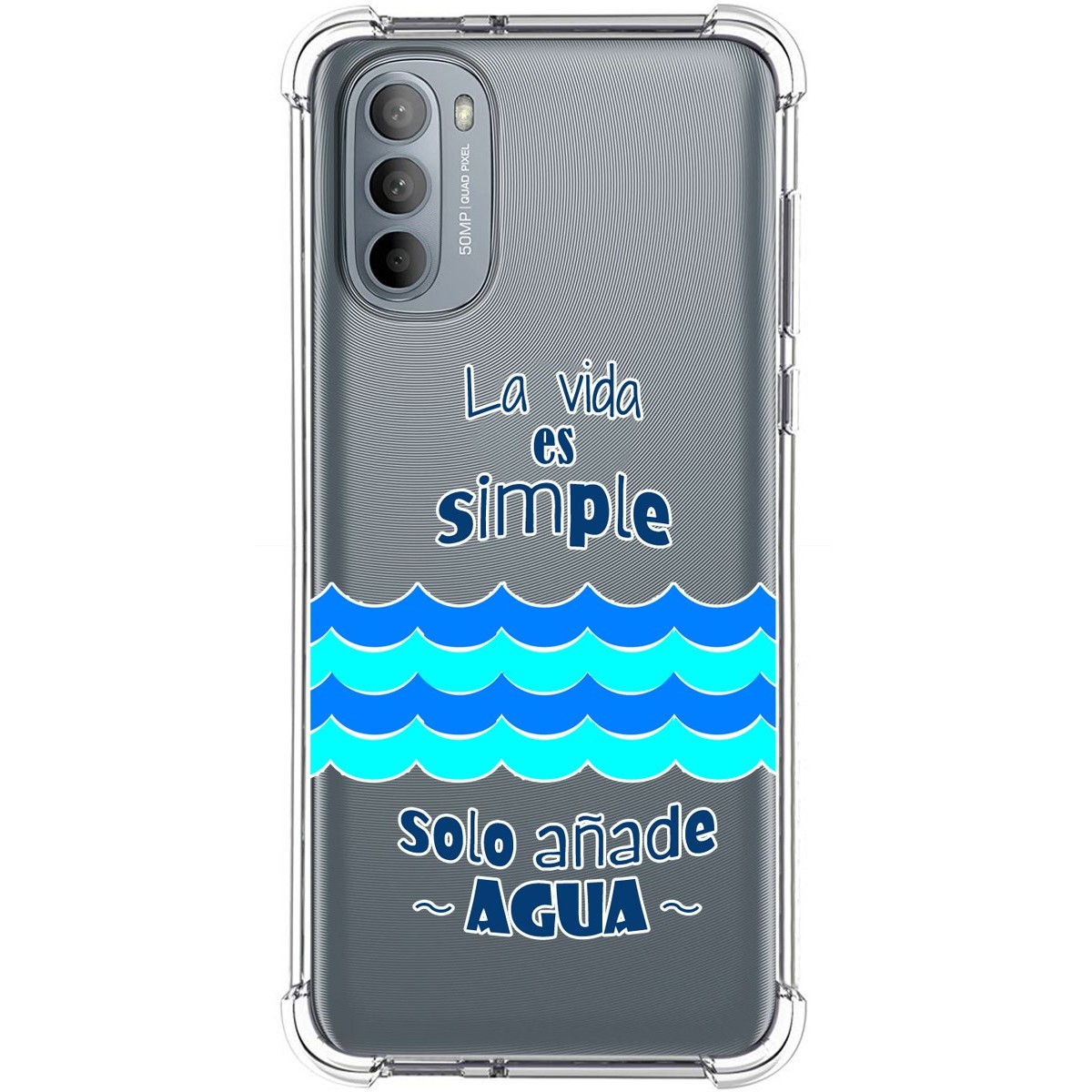 Funda Silicona Antigolpes para Motorola Moto G31 diseño Agua Dibujos