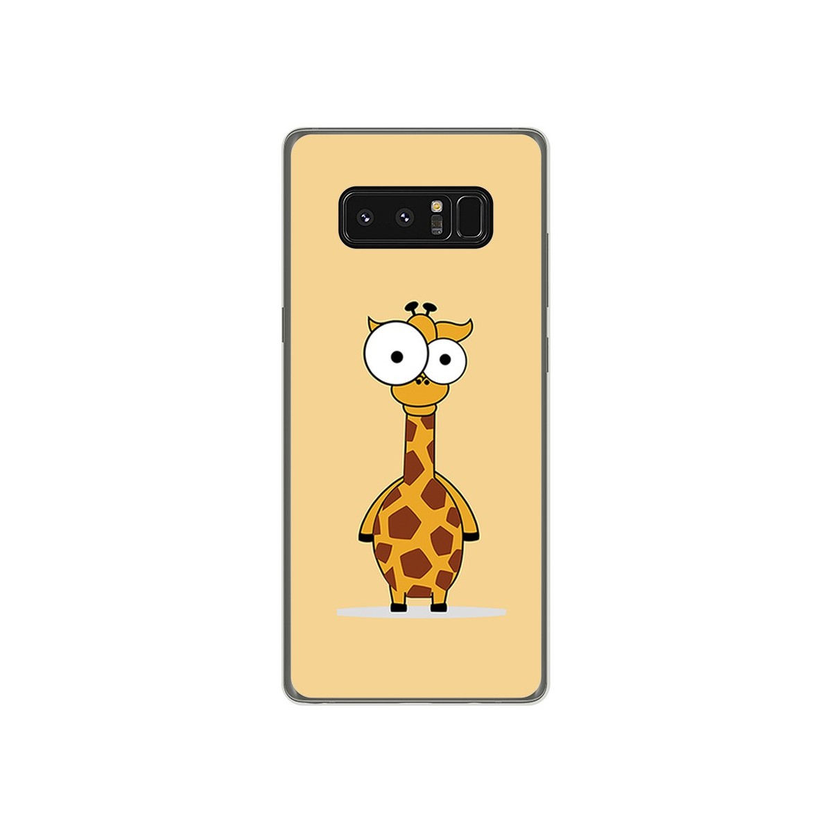 Funda Gel Tpu para Samsung Galaxy Note 8 Diseño Jirafa Dibujos