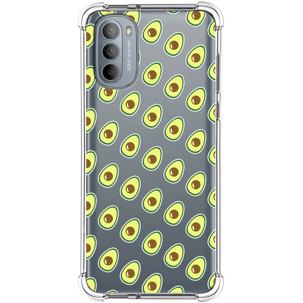 Funda Silicona Antigolpes para Motorola Moto G31 diseño Aguacate Dibujos