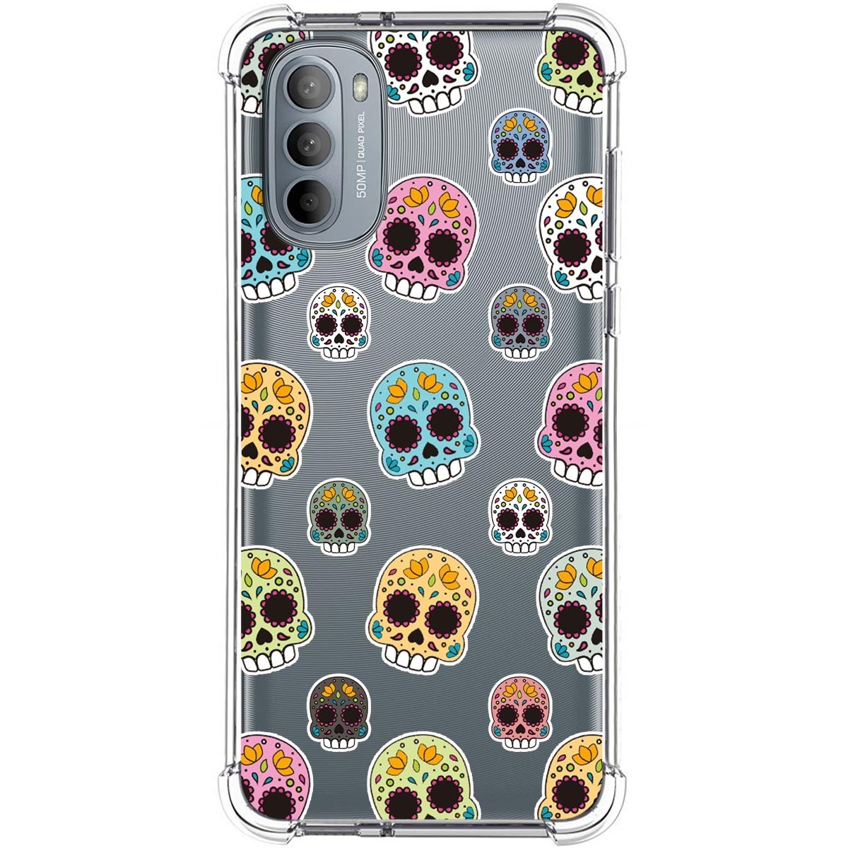 Funda Silicona Antigolpes para Motorola Moto G31 diseño Catrina Dibujos
