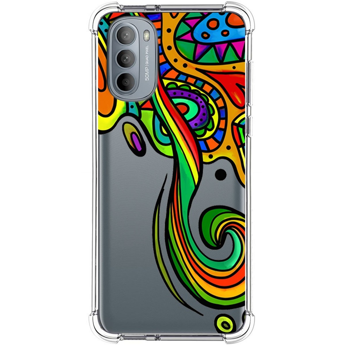 Funda Silicona Antigolpes para Motorola Moto G31 diseño Colores Dibujos