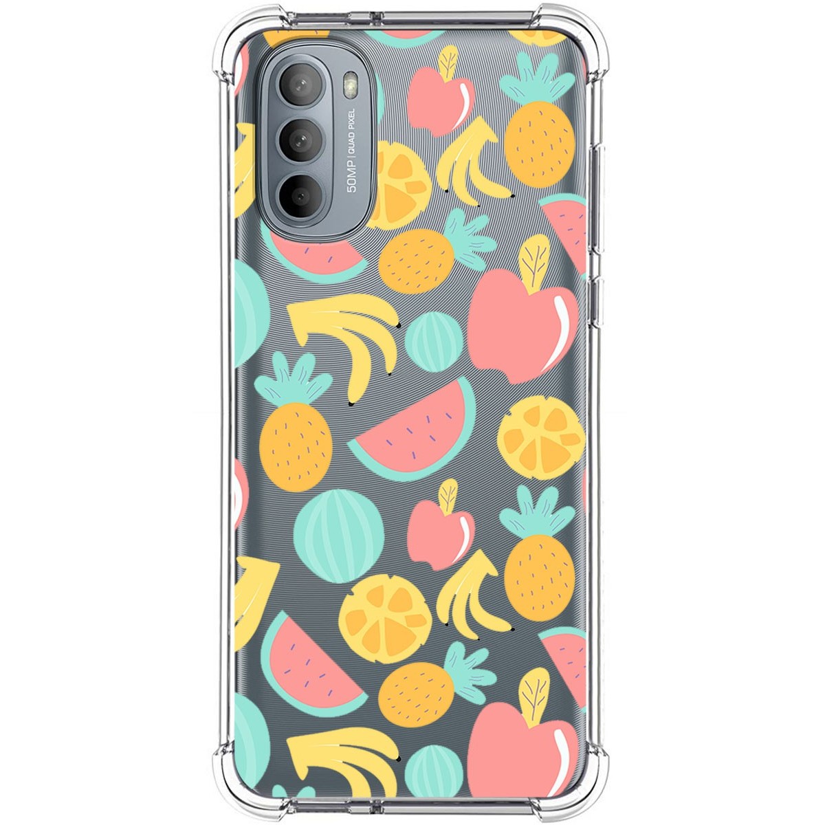 Funda Silicona Antigolpes para Motorola Moto G31 diseño Frutas 02 Dibujos