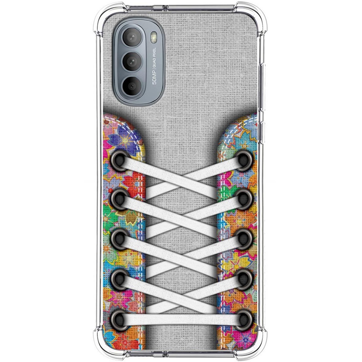 Funda Silicona Antigolpes para Motorola Moto G31 diseño Zapatillas 04 Dibujos