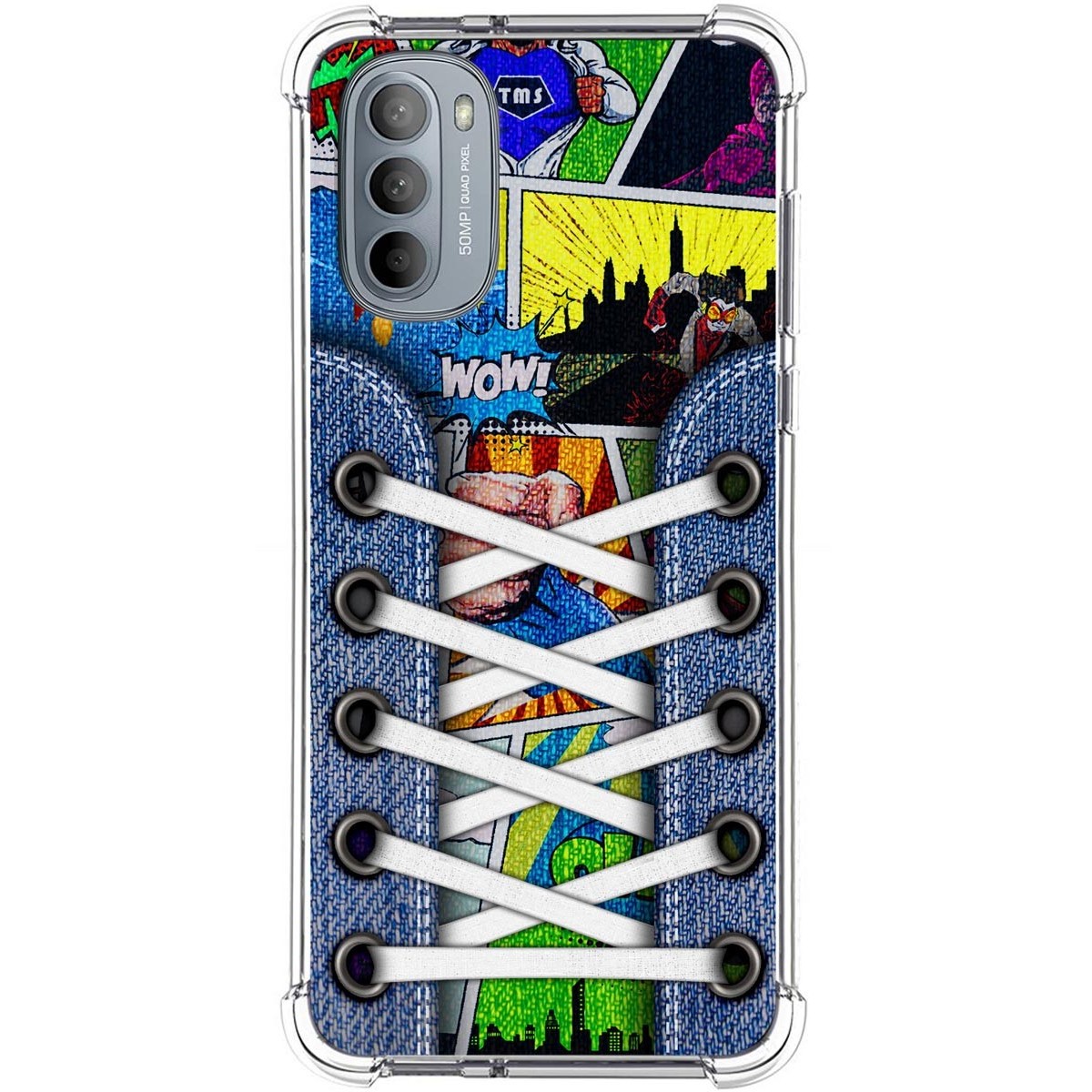 Funda Silicona Antigolpes para Motorola Moto G31 diseño Zapatillas 14 Dibujos