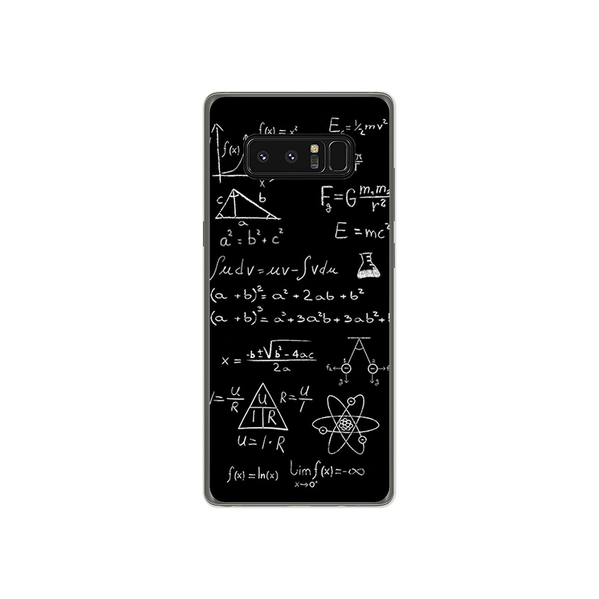 Funda Gel Tpu para Samsung Galaxy Note 8 Diseño Formulas Dibujos