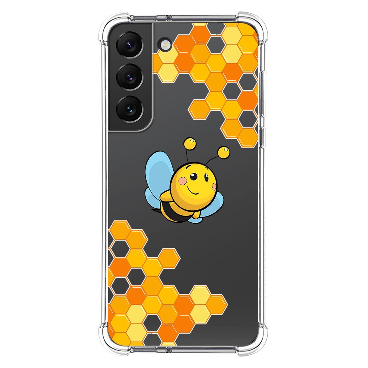 Funda Silicona Antigolpes para Samsung Galaxy S22 5G diseño Abeja Dibujos