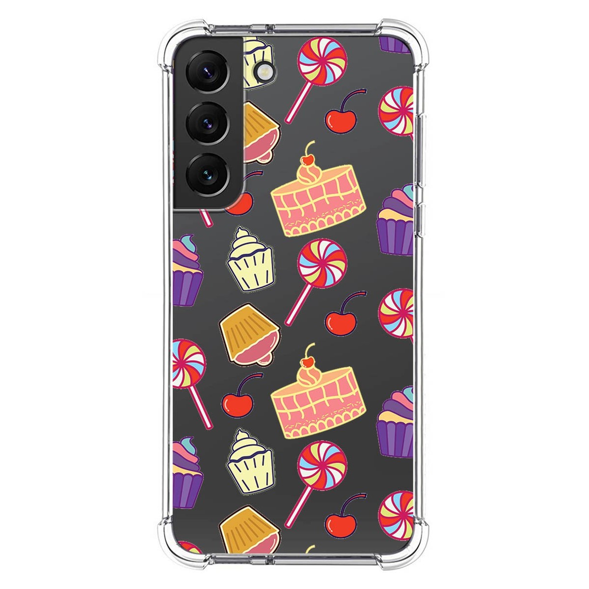 Funda Silicona Antigolpes para Samsung Galaxy S22 5G diseño Dulces 01 Dibujos