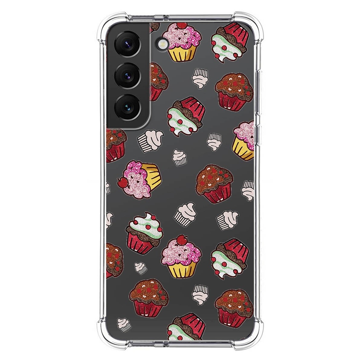 Funda Silicona Antigolpes para Samsung Galaxy S22 5G diseño Muffins Dibujos