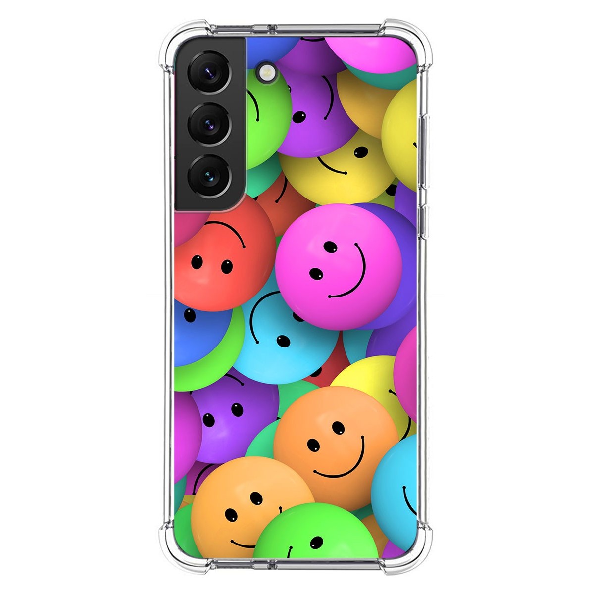 Funda Silicona Antigolpes para Samsung Galaxy S22 5G diseño Smile Dibujos