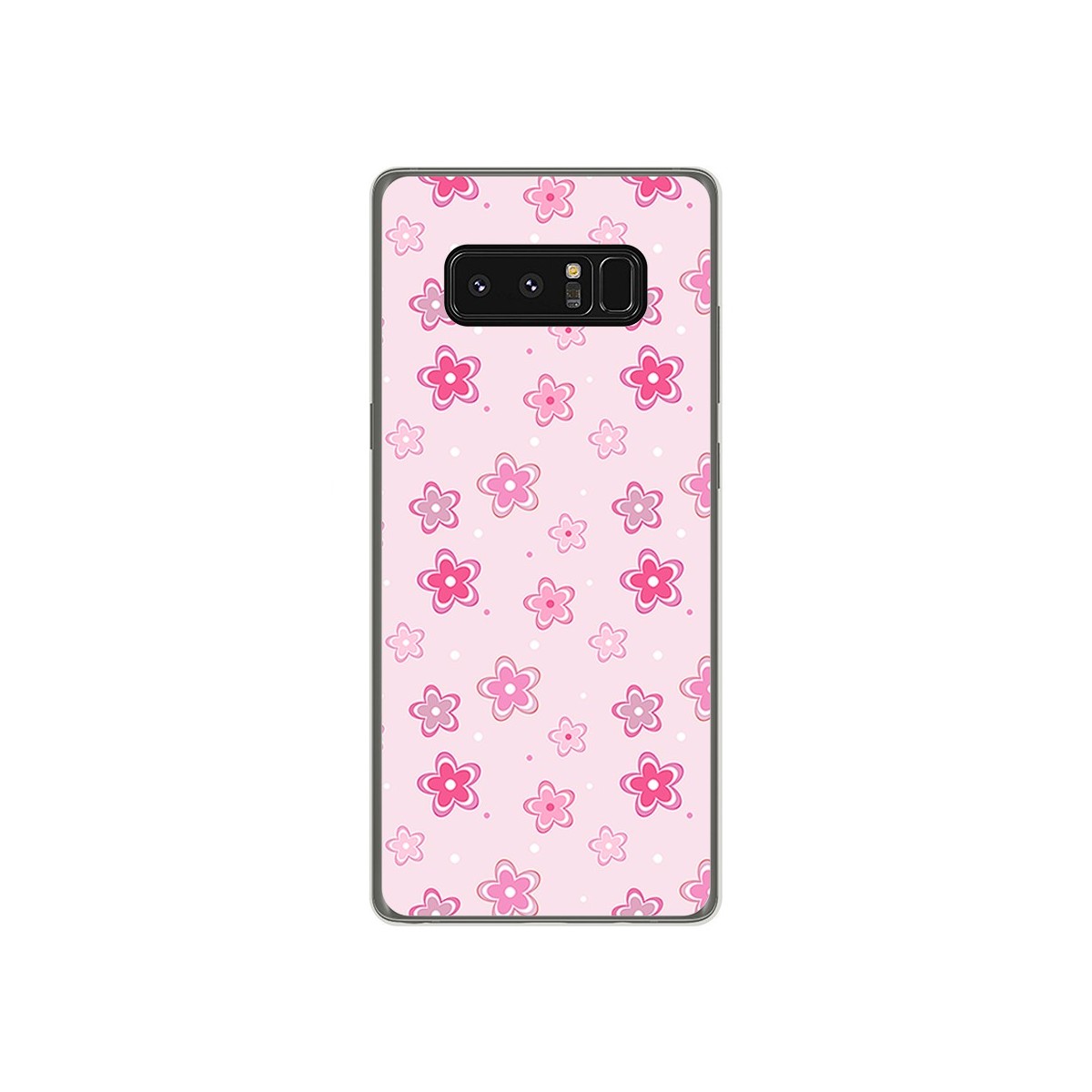 Funda Gel Tpu para Samsung Galaxy Note 8 Diseño Flores Dibujos