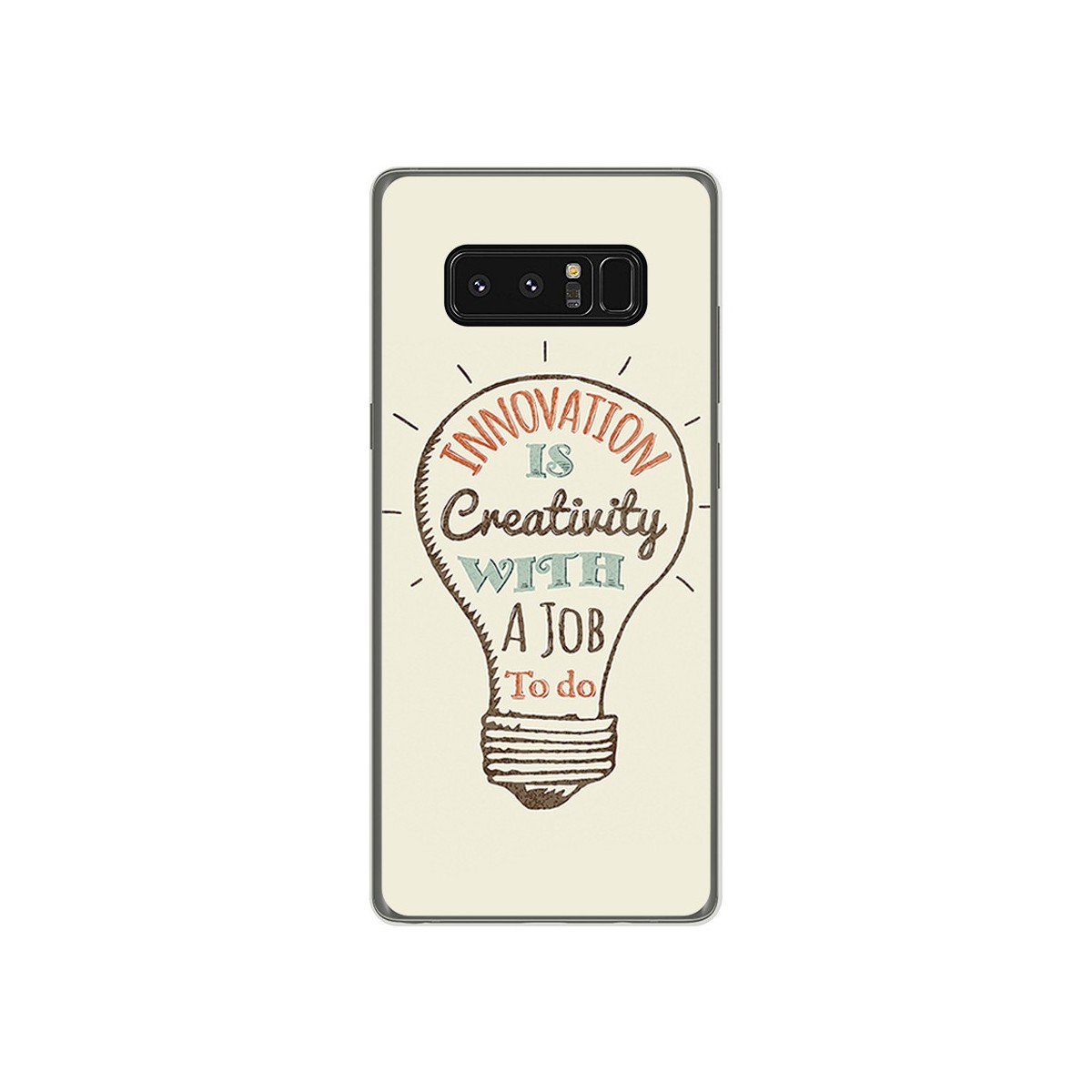 Funda Gel Tpu para Samsung Galaxy Note 8 Diseño Creativity Dibujos