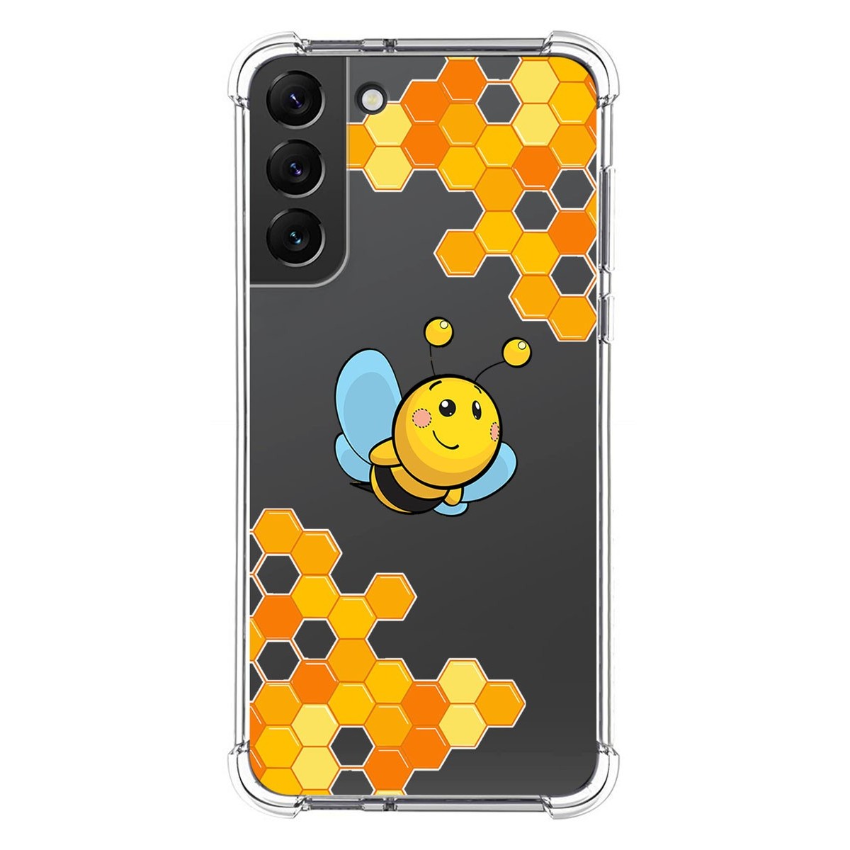 Funda Silicona Antigolpes para Samsung Galaxy S22 Plus 5G diseño Abeja Dibujos