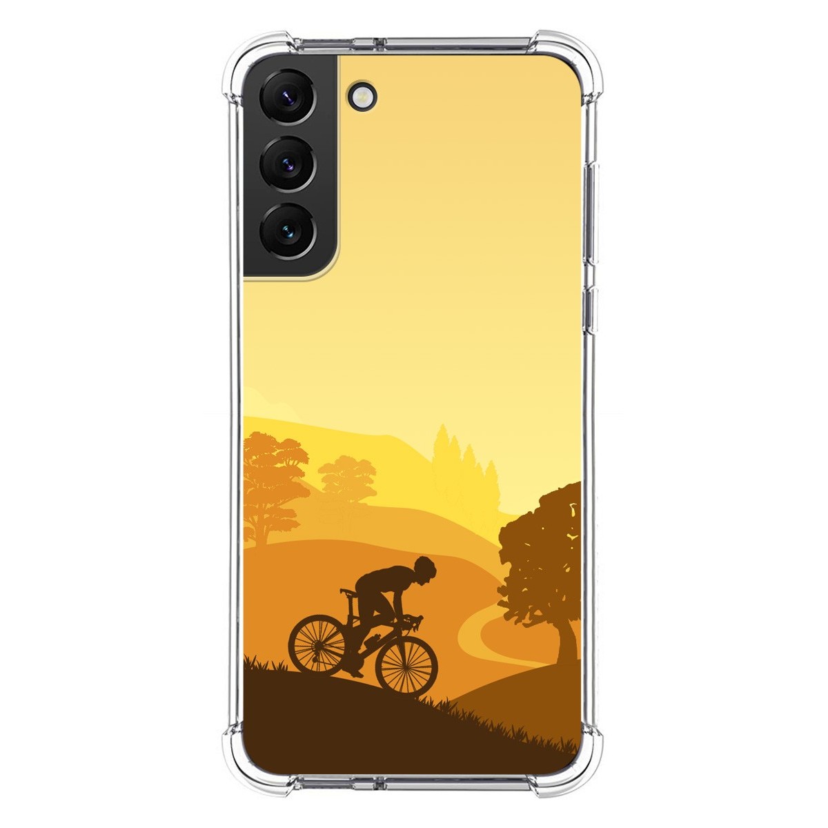 Funda Silicona Antigolpes para Samsung Galaxy S22 Plus 5G diseño Ciclista Dibujos