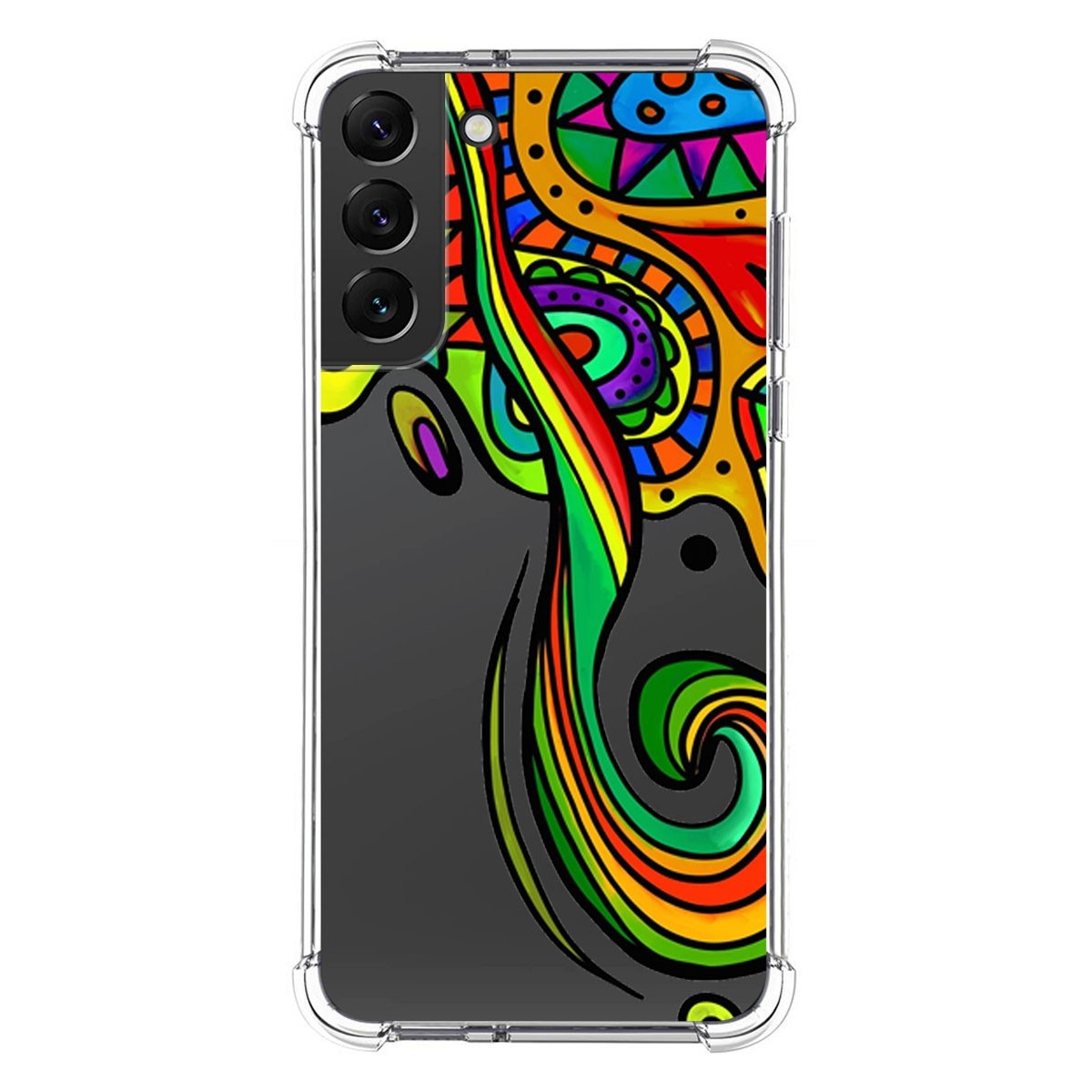 Funda Silicona Antigolpes para Samsung Galaxy S22 Plus 5G diseño Colores Dibujos