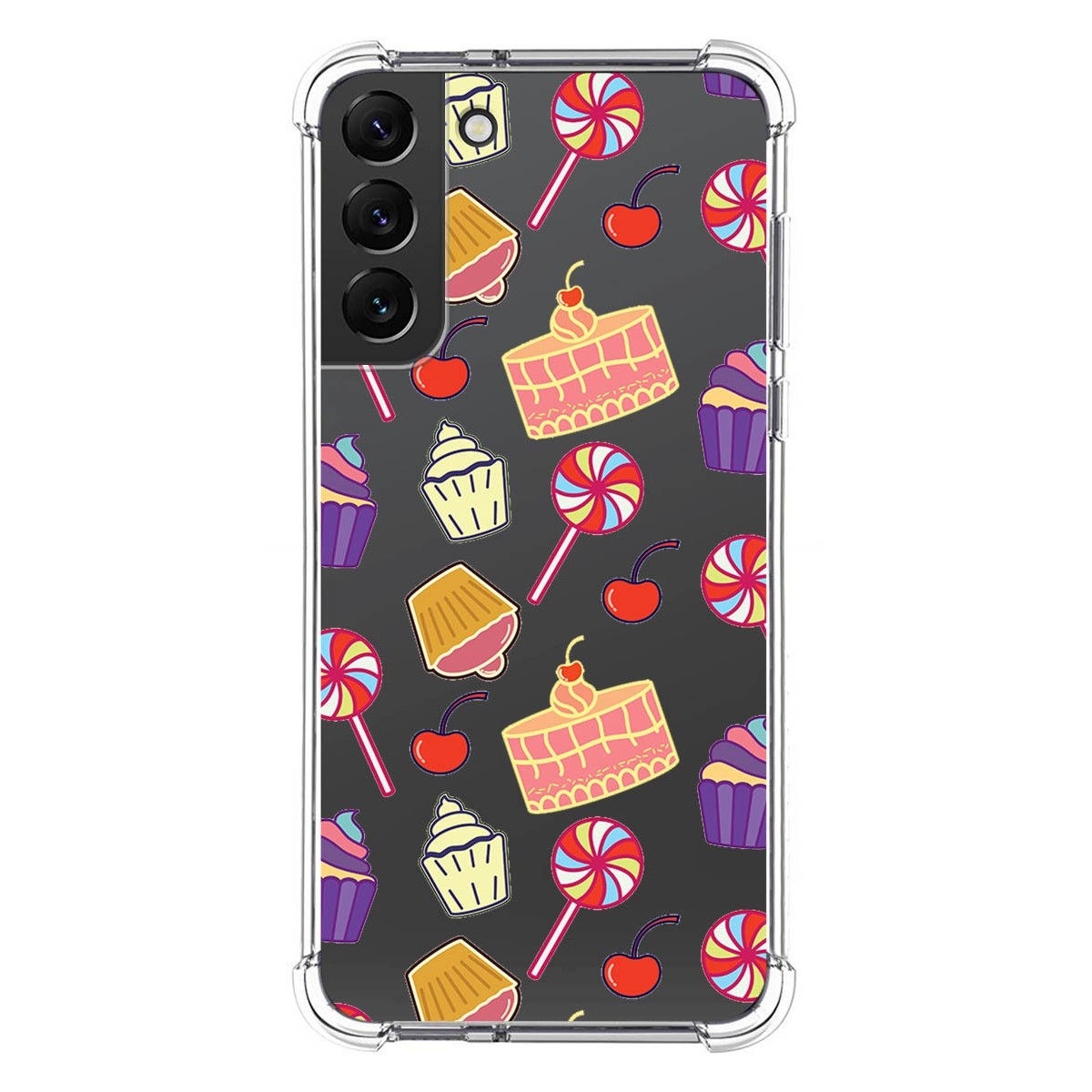 Funda Silicona Antigolpes para Samsung Galaxy S22 Plus 5G diseño Dulces 01 Dibujos