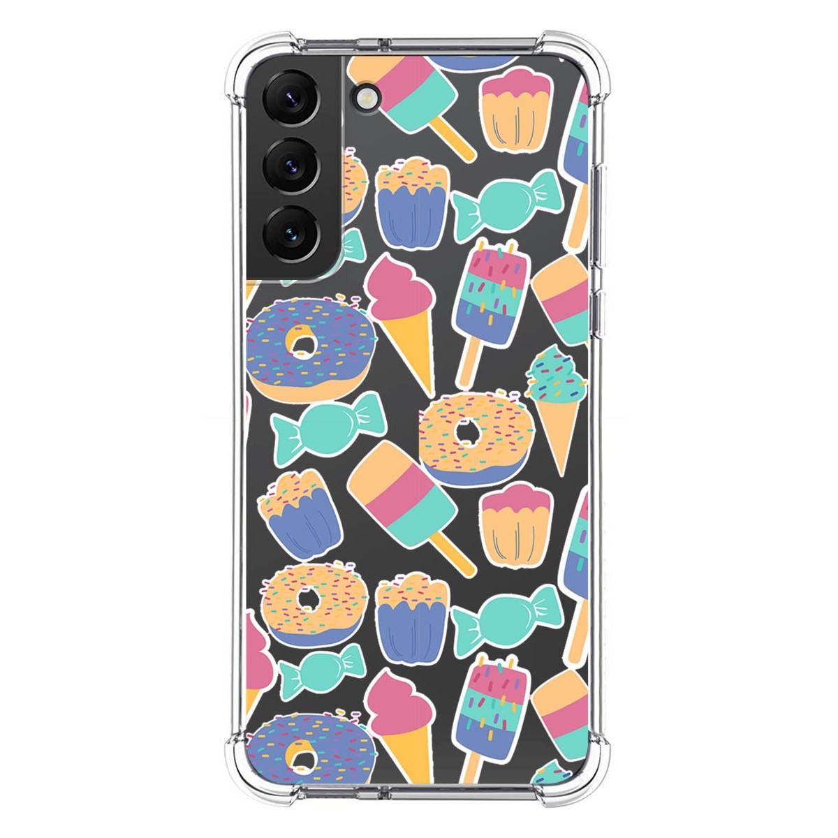 Funda Silicona Antigolpes para Samsung Galaxy S22 Plus 5G diseño Dulces 02 Dibujos