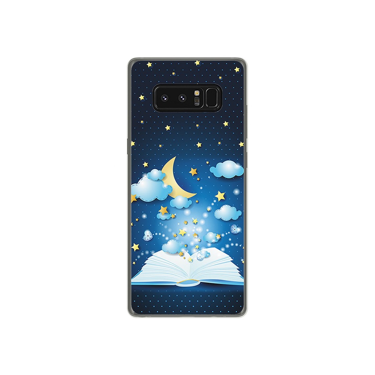 Funda Gel Tpu para Samsung Galaxy Note 8 Diseño Libro Cuentos Dibujos