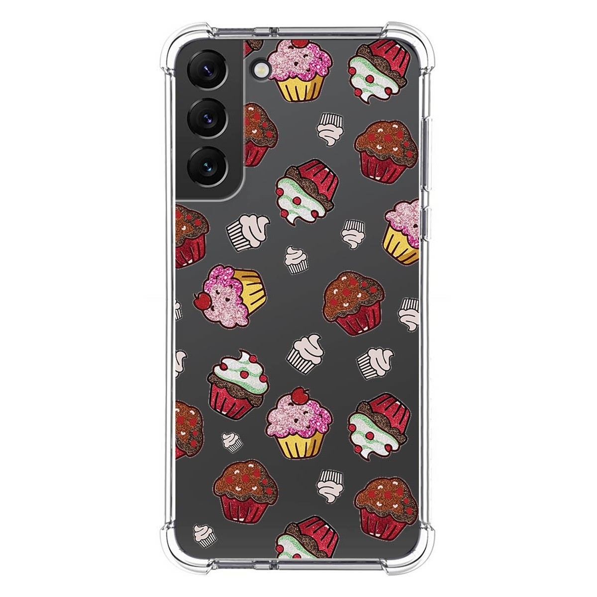 Funda Silicona Antigolpes para Samsung Galaxy S22 Plus 5G diseño Muffins Dibujos
