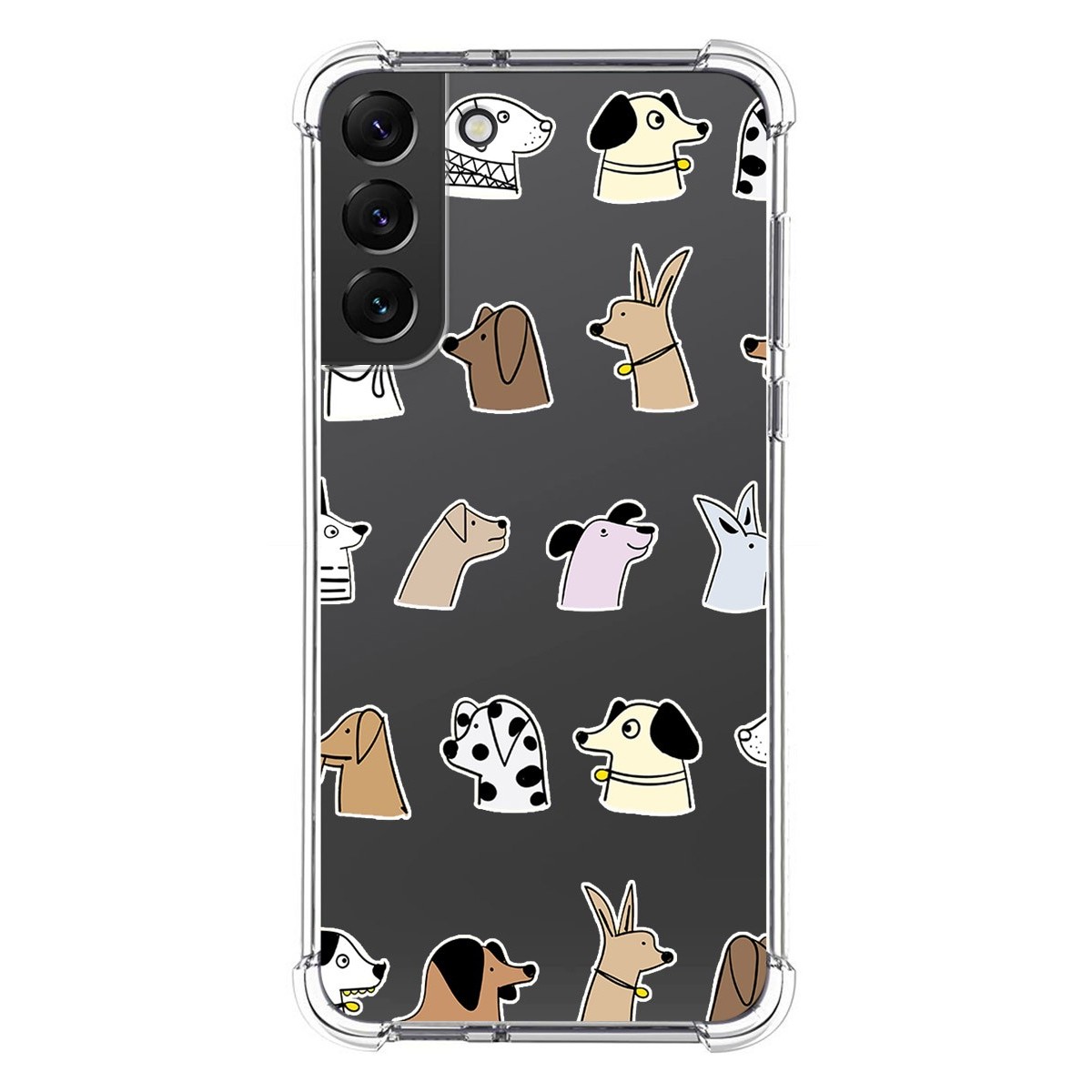 Funda Silicona Antigolpes para Samsung Galaxy S22 Plus 5G diseño Perros Dibujos