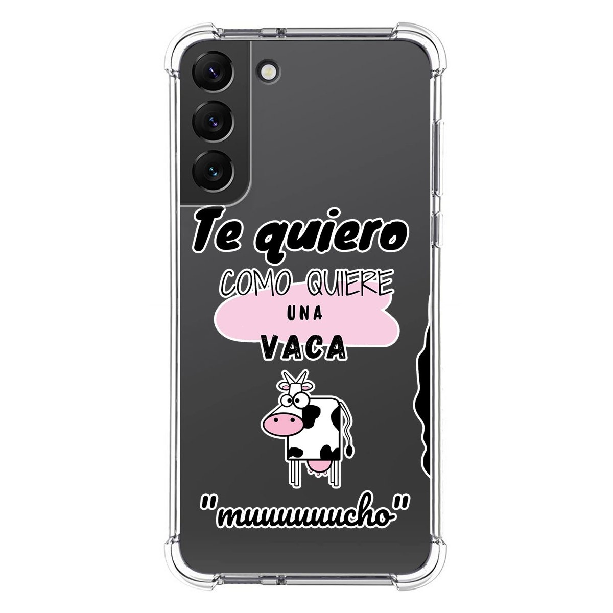 Funda Silicona Antigolpes para Samsung Galaxy S22 Plus 5G diseño Vaca Dibujos