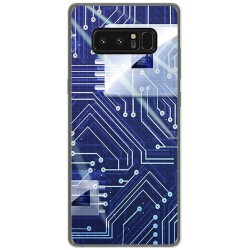 Funda Gel Tpu para Samsung Galaxy Note 8 Diseño Circuito Dibujos