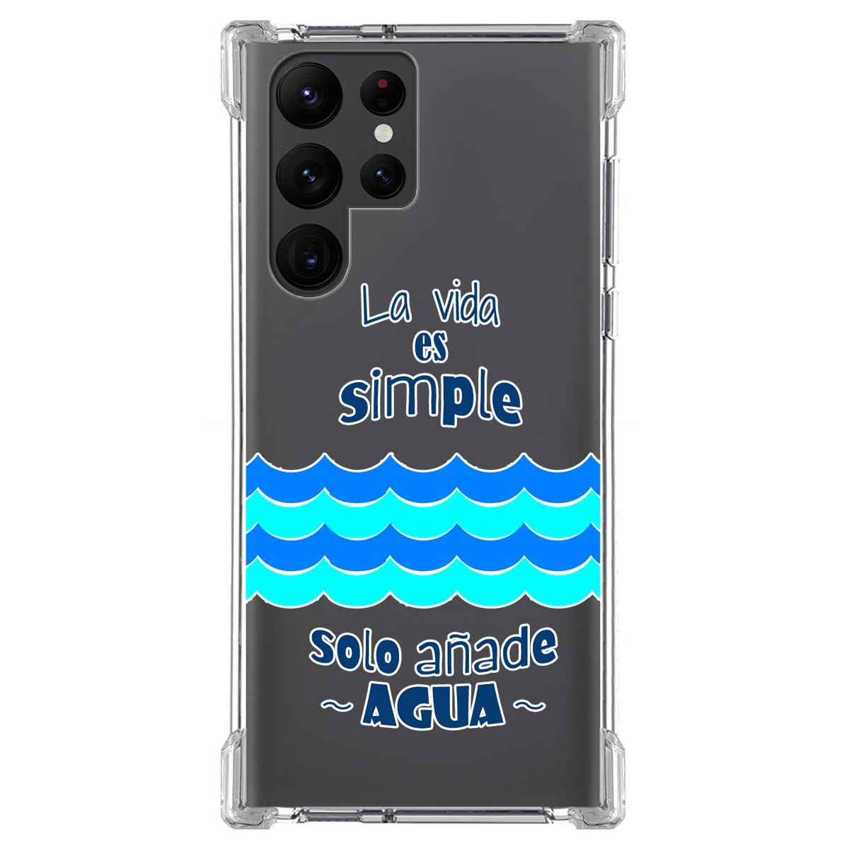 Funda Silicona Antigolpes para Samsung Galaxy S22 Ultra 5G diseño Agua Dibujos