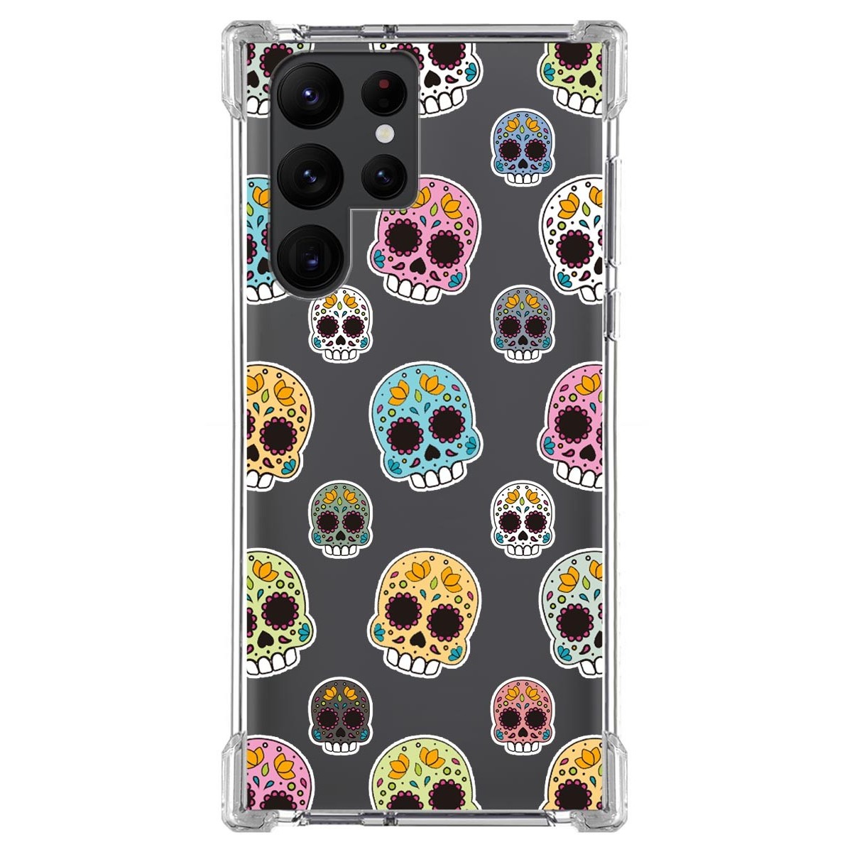 Funda Silicona Antigolpes para Samsung Galaxy S22 Ultra 5G diseño Catrina Dibujos