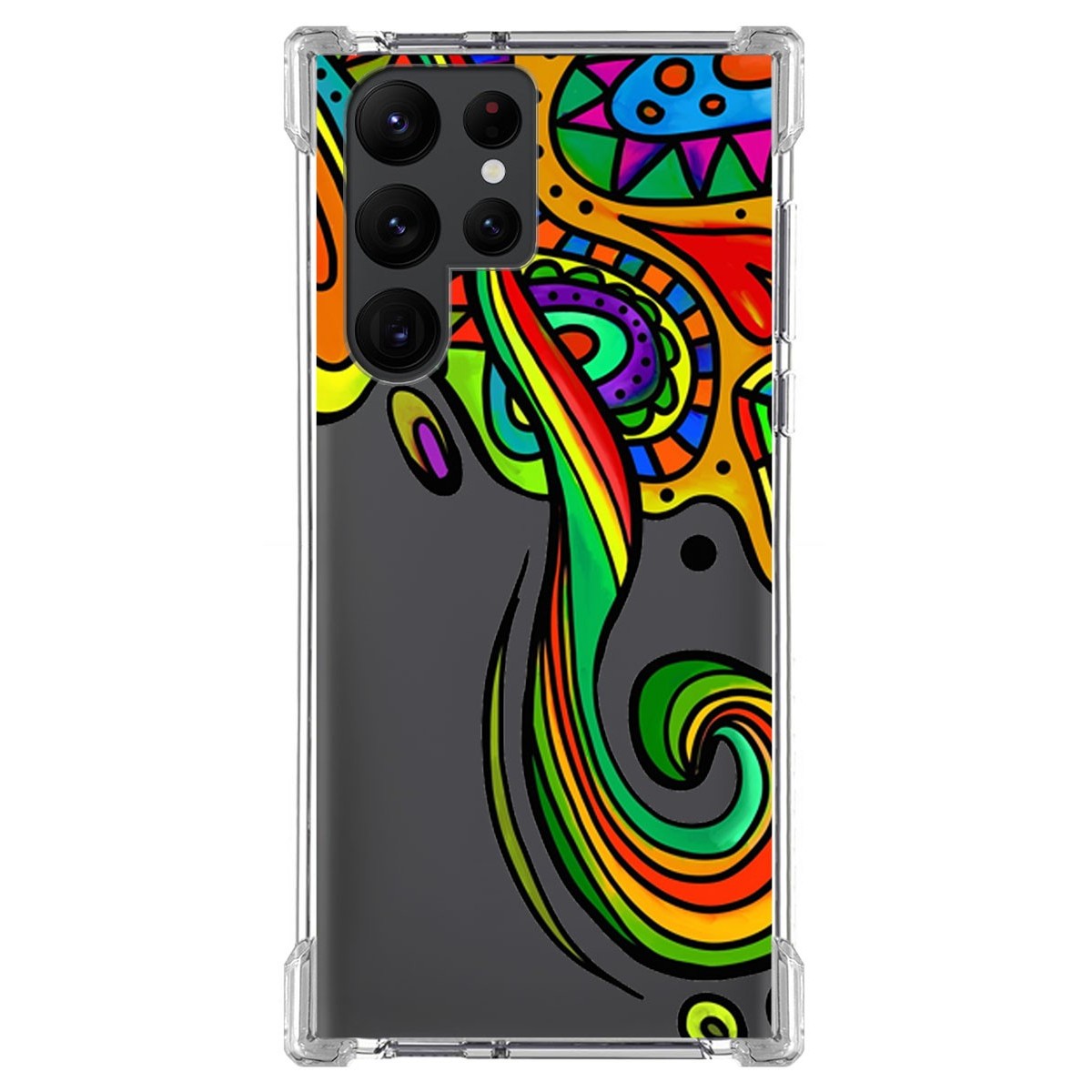 Funda Silicona Antigolpes para Samsung Galaxy S22 Ultra 5G diseño Colores Dibujos