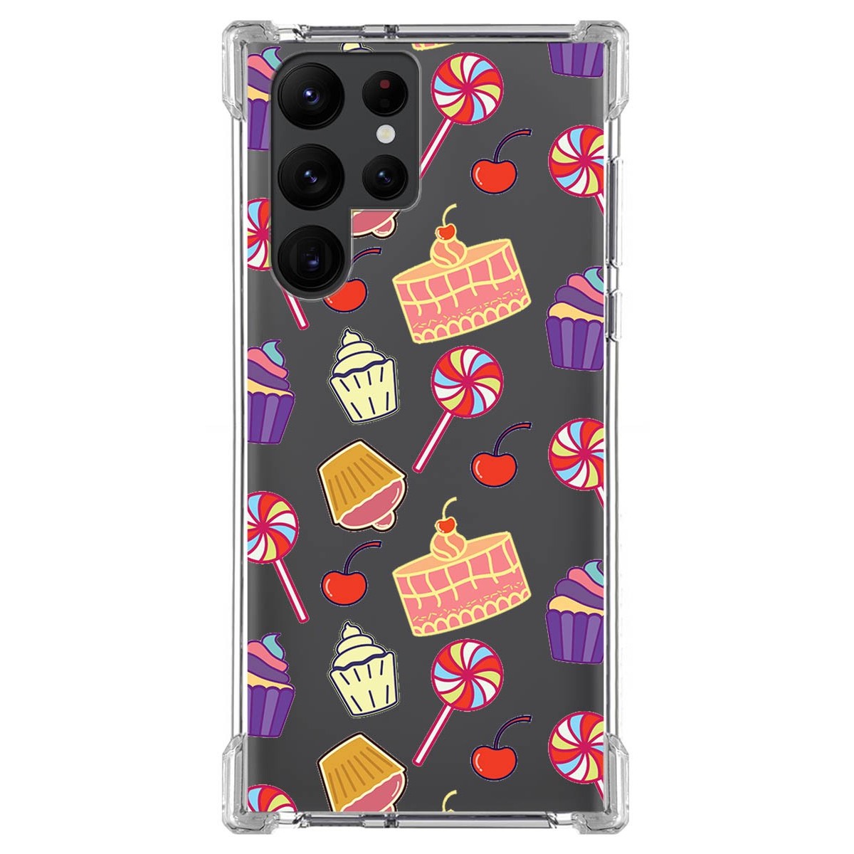 Funda Silicona Antigolpes para Samsung Galaxy S22 Ultra 5G diseño Dulces 01 Dibujos