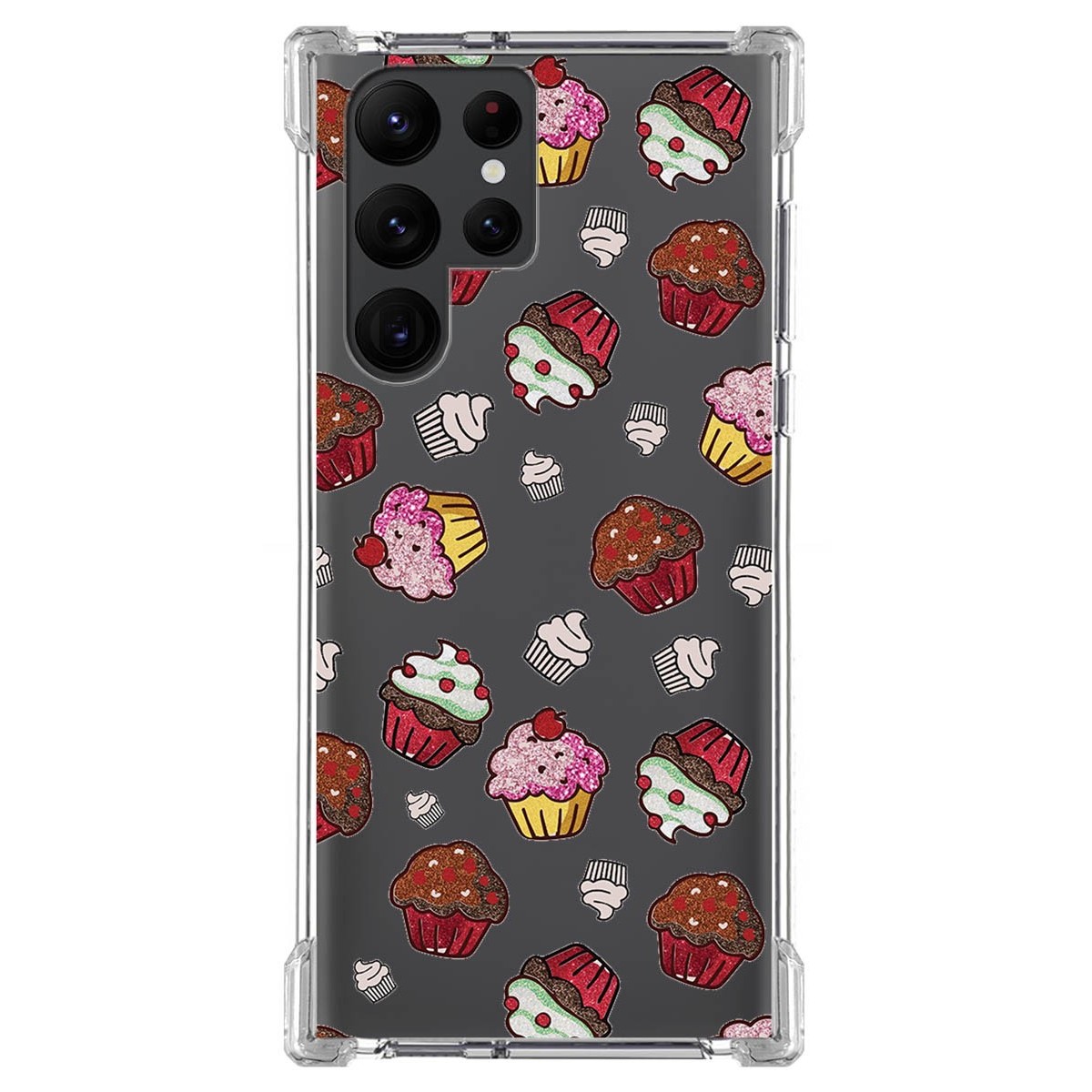 Funda Silicona Antigolpes para Samsung Galaxy S22 Ultra 5G diseño Muffins Dibujos