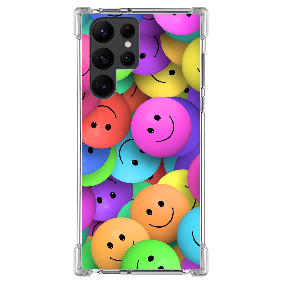 Funda Silicona Antigolpes para Samsung Galaxy S22 Ultra 5G diseño Smile Dibujos