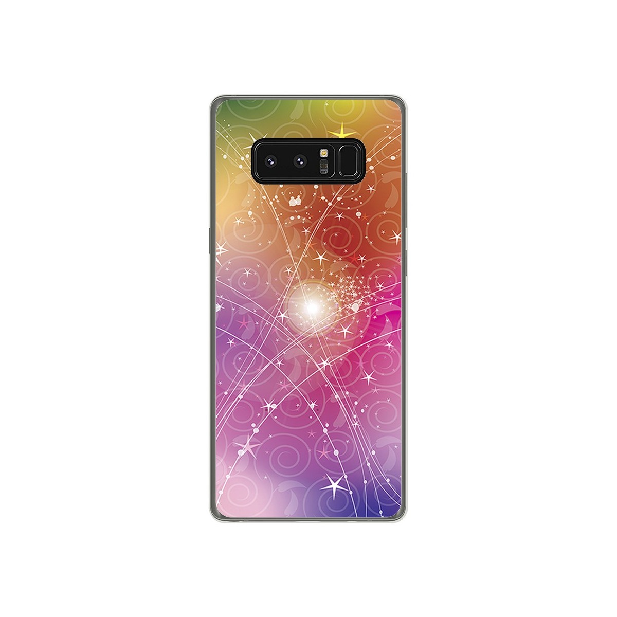 Funda Gel Tpu para Samsung Galaxy Note 8 Diseño Abstracto Dibujos