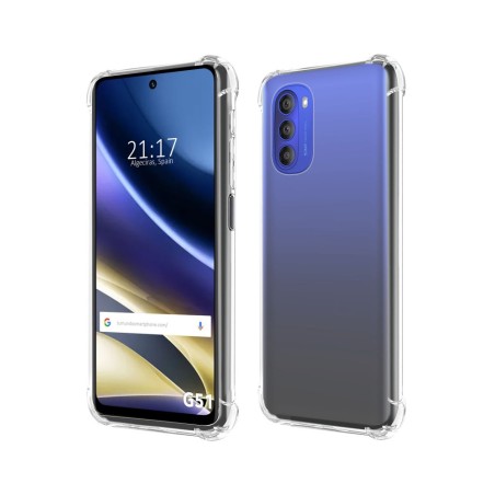 Funda Silicona Antigolpes Transparente para Motorola Moto G51 5G
