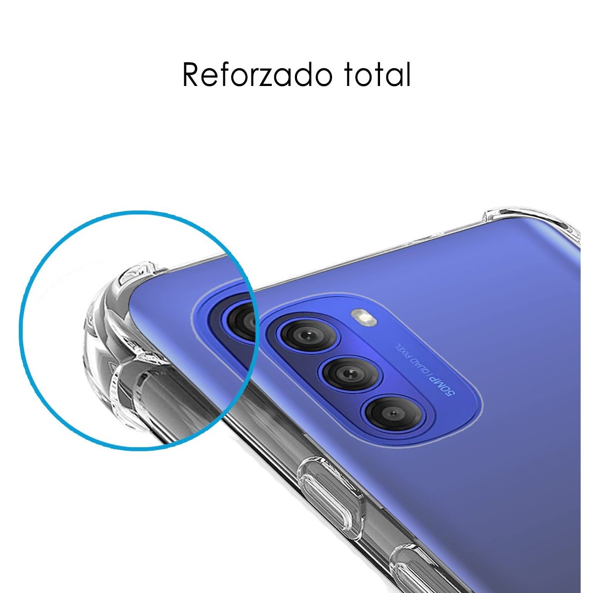 Funda Silicona Antigolpes Transparente para Motorola Moto G51 5G