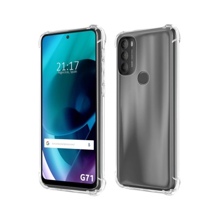 Funda Silicona Antigolpes Transparente para Motorola Moto G71 5G