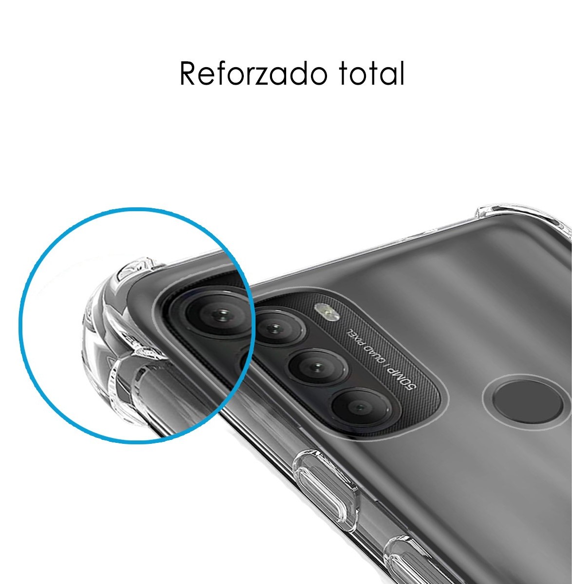 Funda Silicona Antigolpes Transparente para Motorola Moto G71 5G