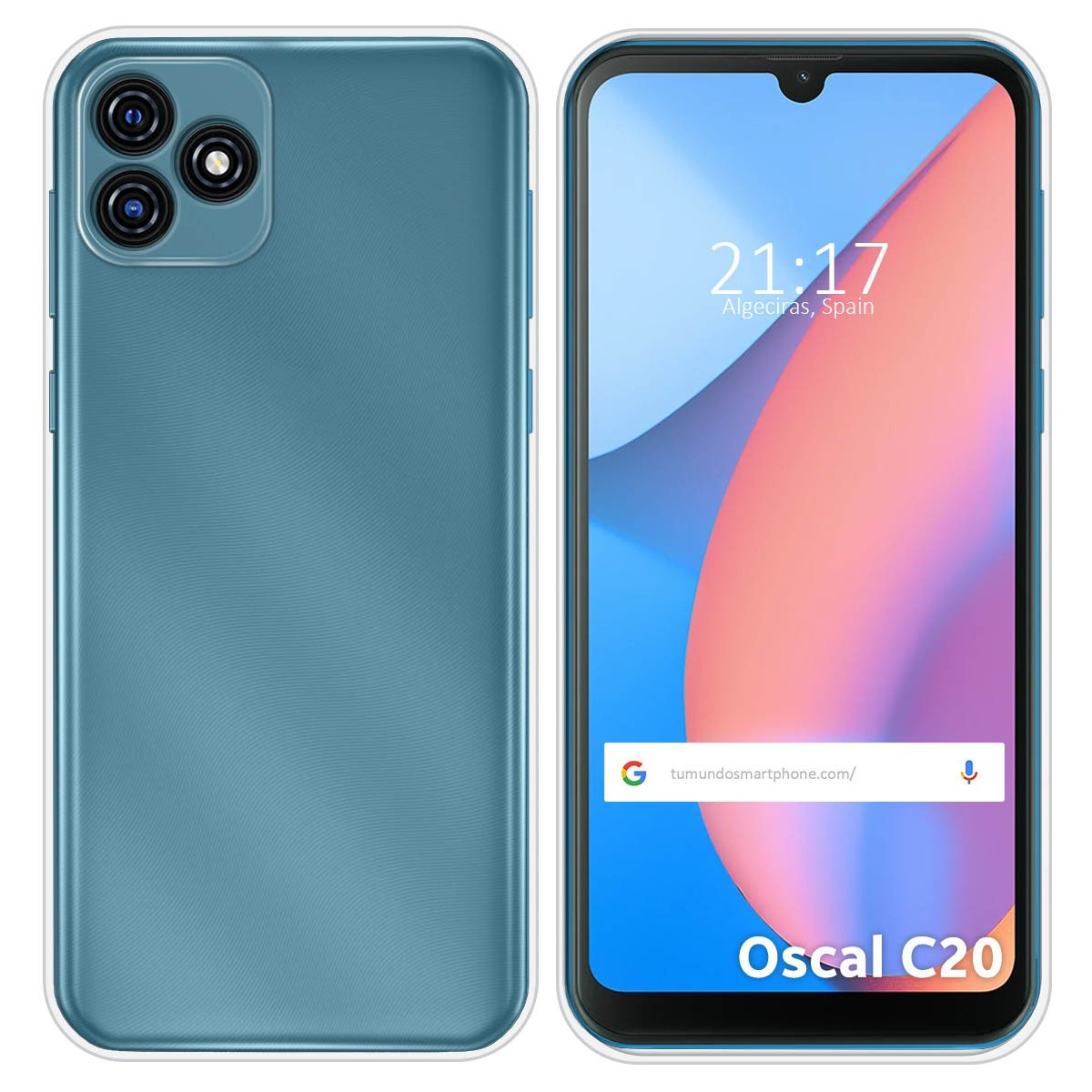 Funda Silicona Gel TPU Transparente para Blackview Oscal C20 / C20 Pro